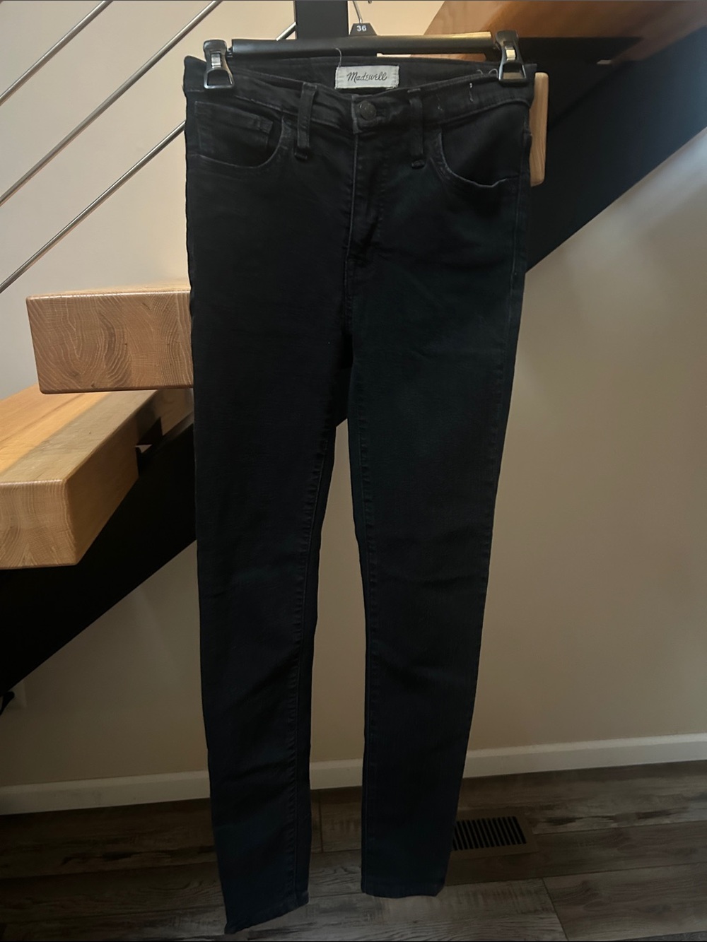 Madewell Black Skinny Jeans - High Rise Stretch road tripper